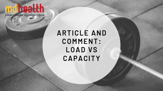 Article and Comment – Load Vs Capacity