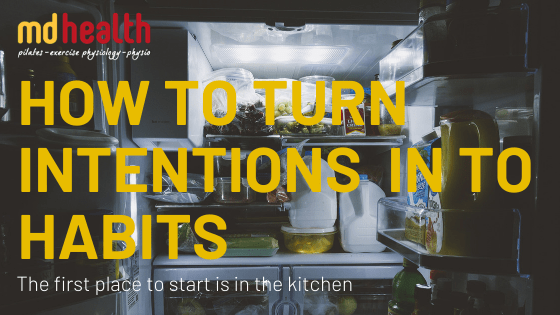 Nutrition: How to Turn Intentions in to Habits
