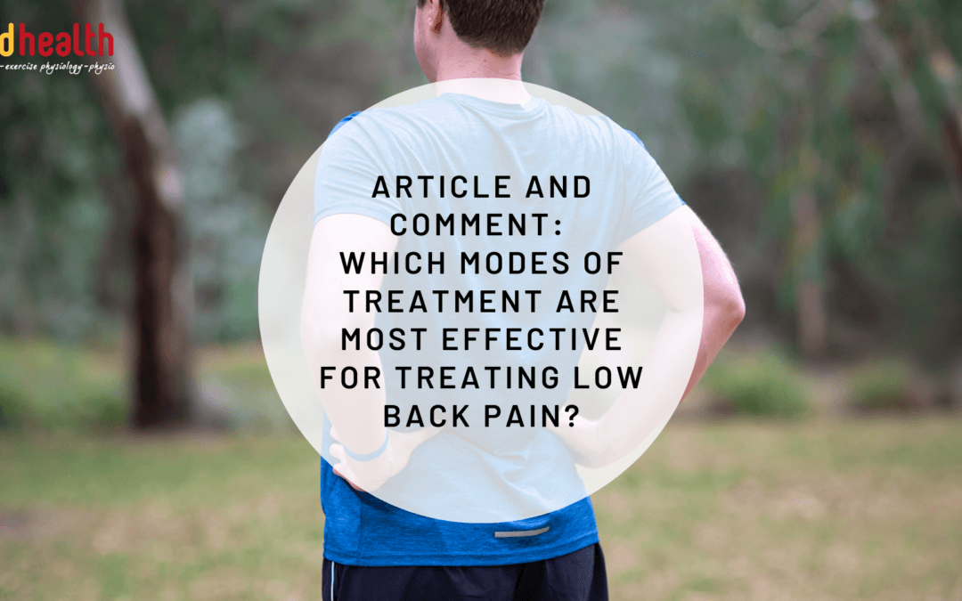Which modes of treatment are most effective for treating low back pain?