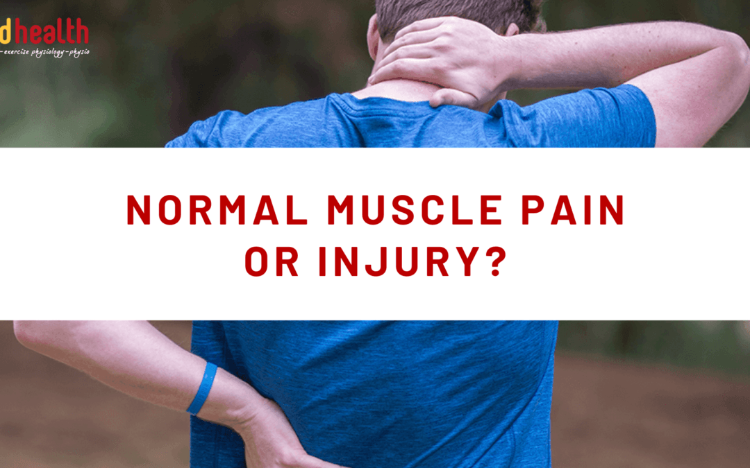 Normal Muscle Pain or Injury?
